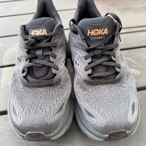 Hoka Clifton 8 Charcoal Running Shoes